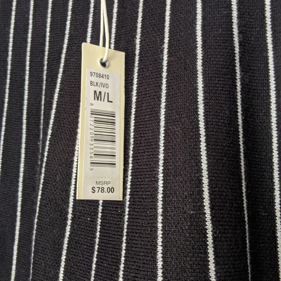 Knee length max studio black and white skirt - Picture 2 of 4